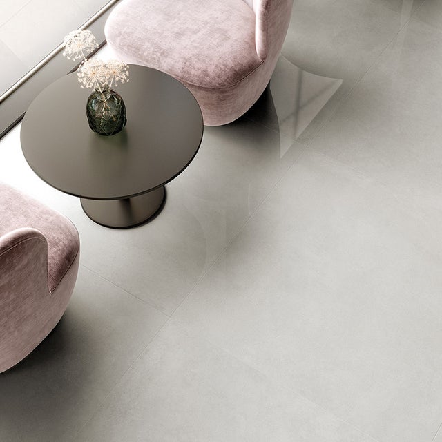 Carrelage Imitation Ciment Belice Cloud Poli | 100x100 cm