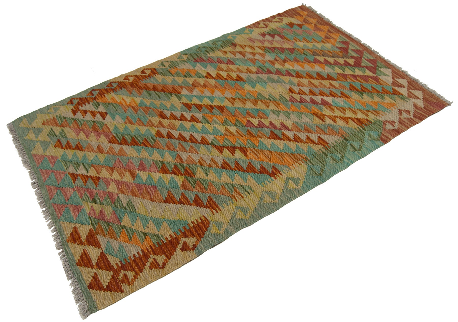 Kilim 127x80 cm Oryginalny, ręcznie robiony, łatwy do czyszczenia, styl plemienny