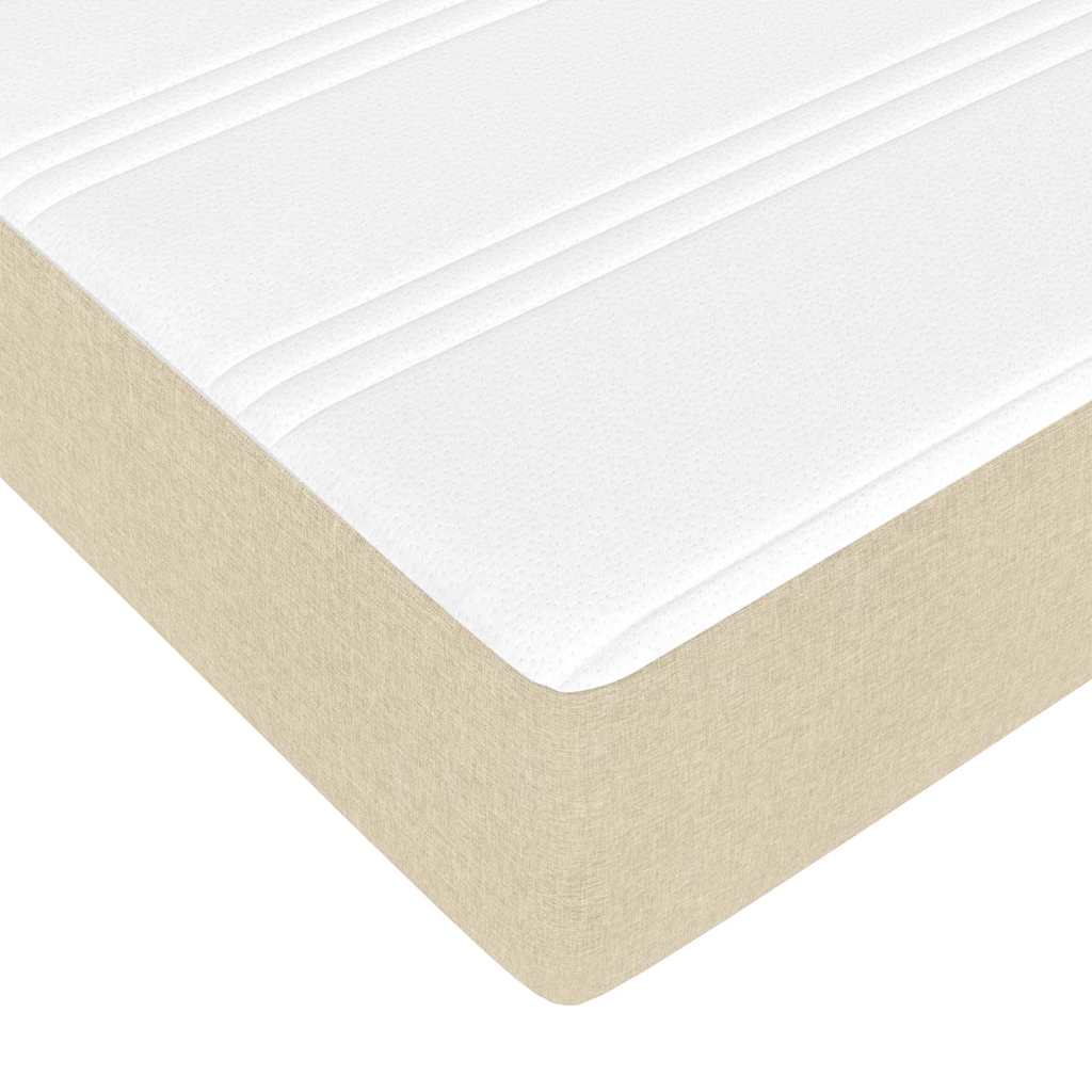 Cadre de lit crème en tissu, pour la chambre, 180 × 200 cm - 9