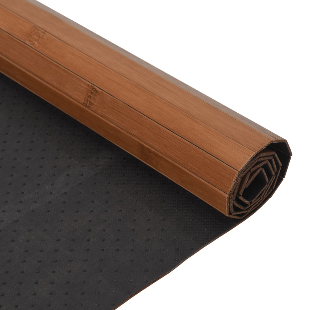 Tapis rectangulaire marron 60x500 bambou - 5