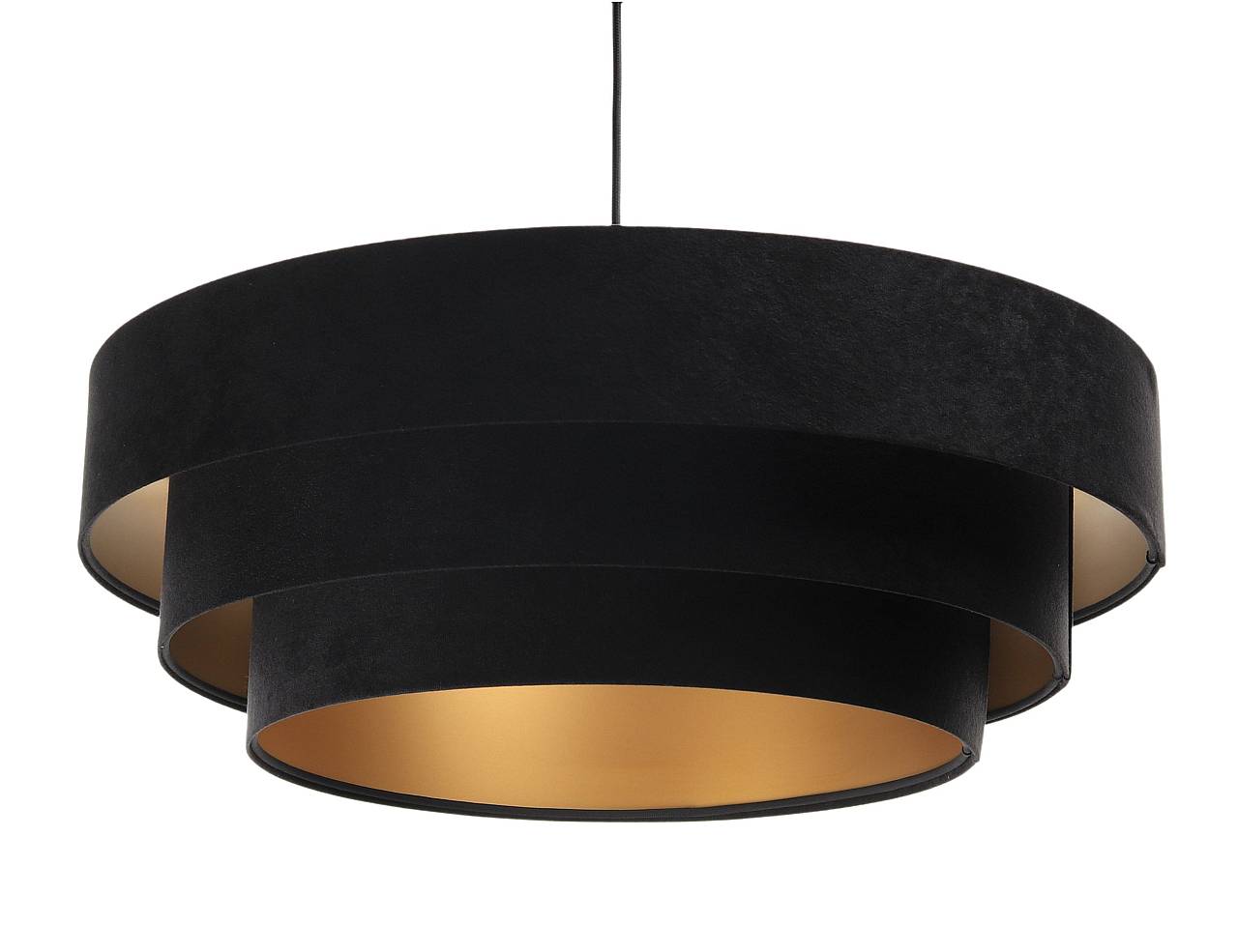 Lampa wisząca TRIO czarna/złota