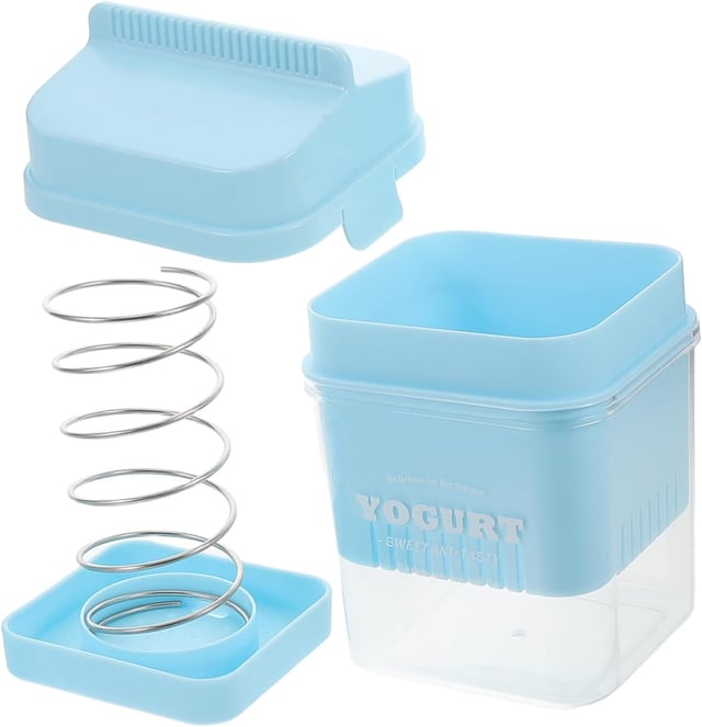 Passoire à Yaourt Acier Inoxydable, Filtre Yaourtière Grecque, Couvercle Écran de Puits, Machine à Yaourt Crue Vieux Modèle Haricot