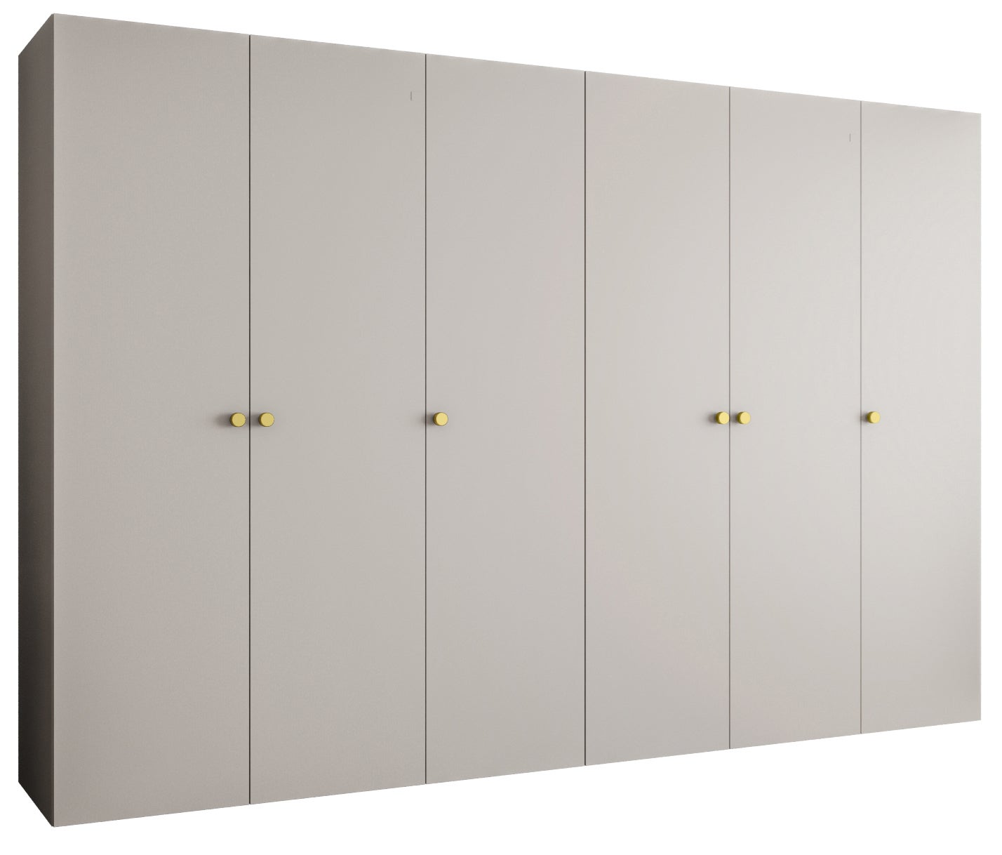 Szafa uchylna otwierana Parma 1 300 x 52 x 202 cm kaszmir + u. złoty Abiks Meble