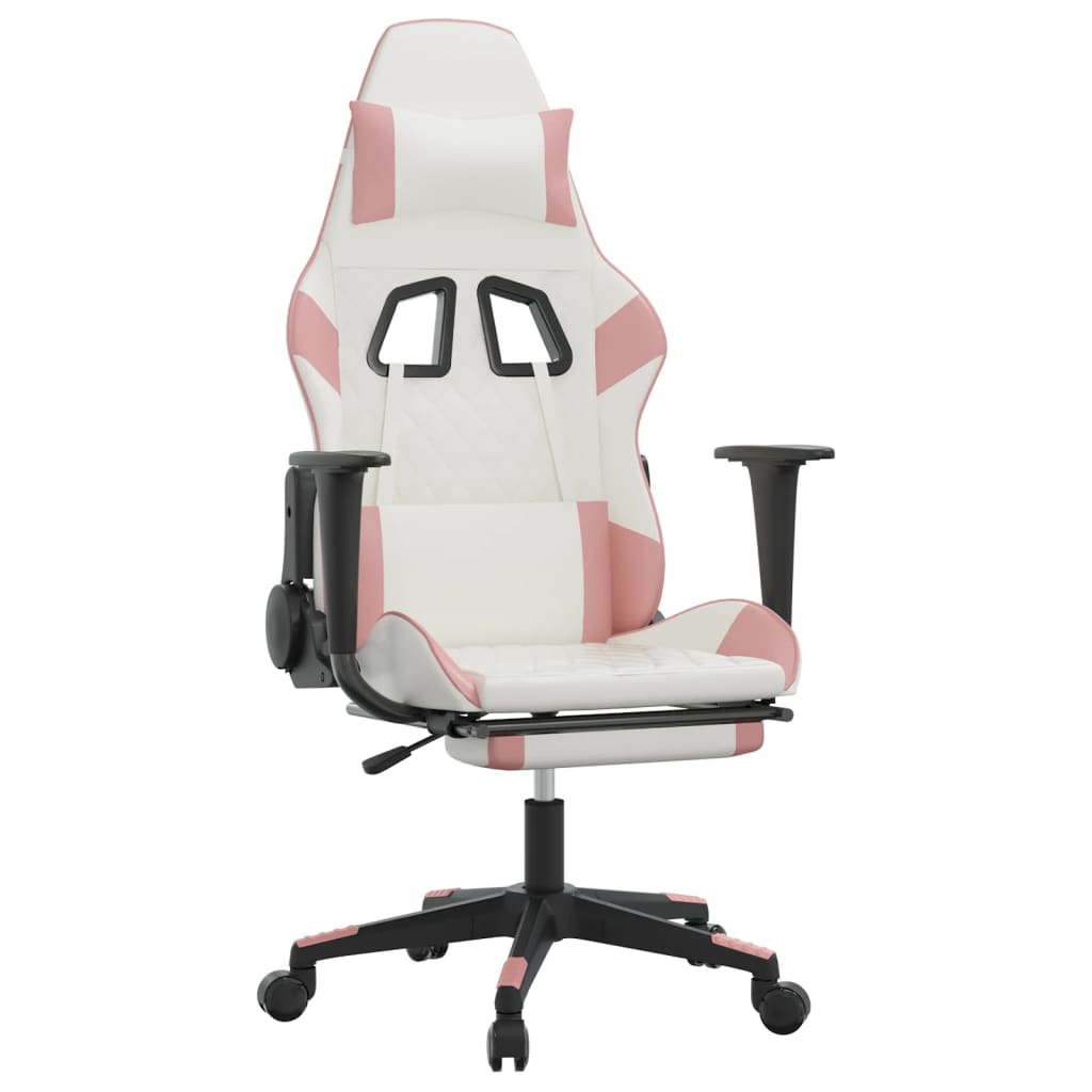 Fauteuil de massage inclinable de bureau Marron Similicuir - Chaise De