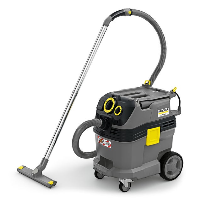 Aspirateur de chantier Karcher eau et poussières professionnel 30L 1380W débit 74l/s NT 30/1 Tact Te L 27,3 kPa