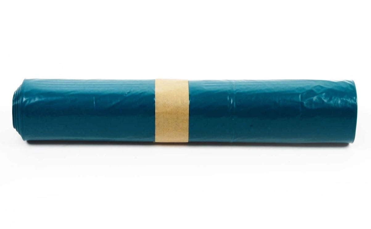 SKIR'CO (50 pz) Sacchi della spazzatura 60 litri, giallo sacchi della spazzatura 60 x 72 cm, sacchetti per la spazzatura, colore giallo