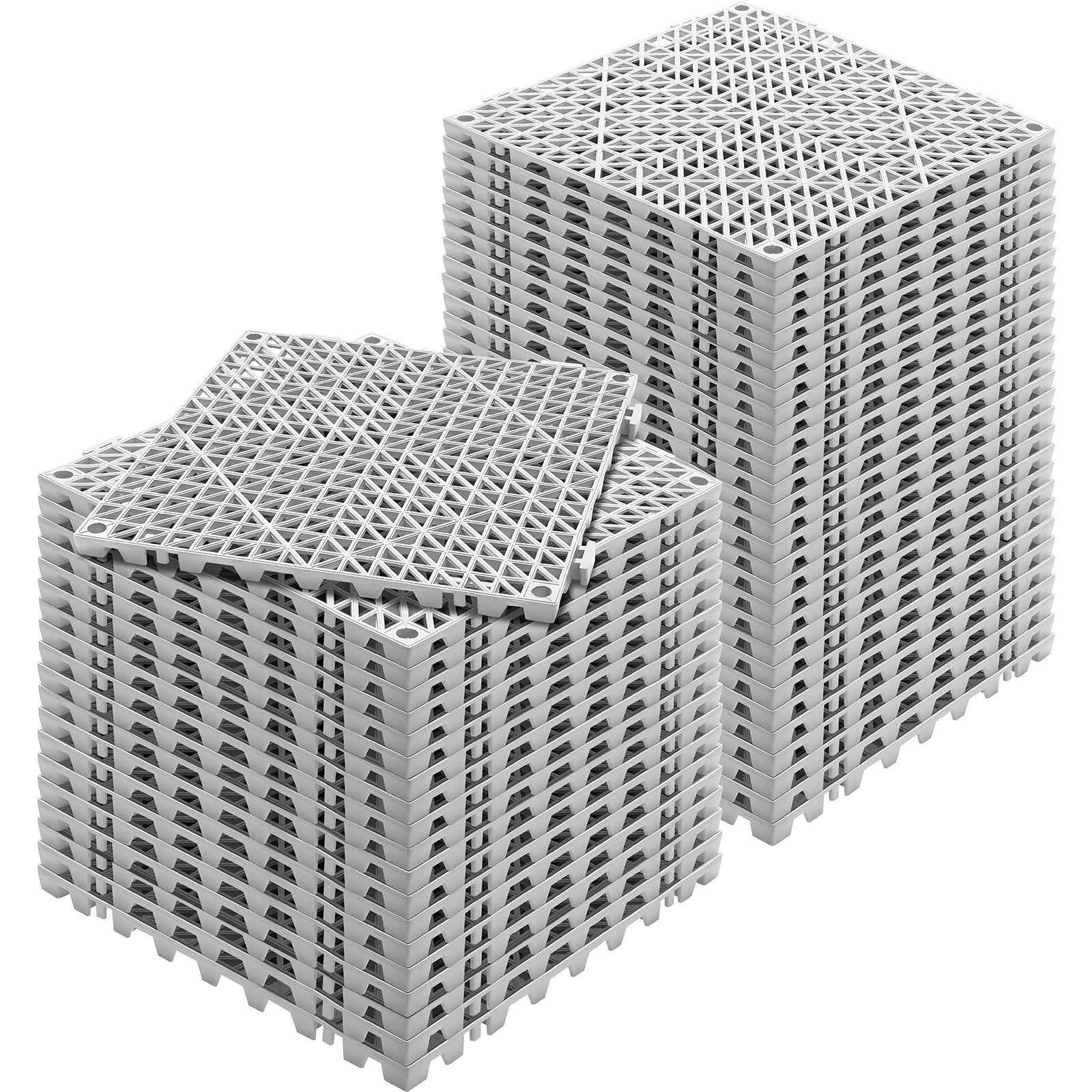 Płytki blokujące 50 szt. Płytki podłogowe Drenaż Płytki podłogowe, płytki podłogowe 30x30 cm Zewnętrzne kwadratowe płytki podłogowe Patio Płytki VEVOR