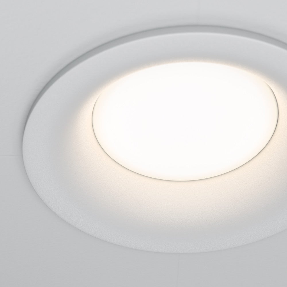 Oprawa sufitowa wpuszczana podtynkowa Slim biała 1xGU10x50W okrągła IP20 wym: 3 x 8,5 x 8,5 cm aluminium Maytoni - 3