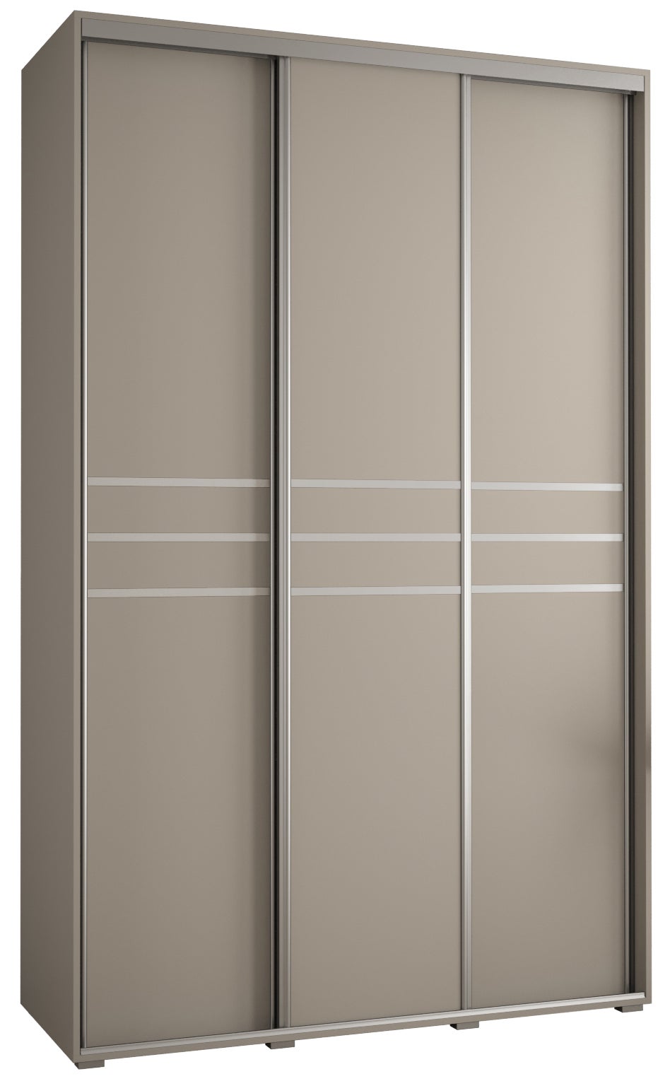 Szafa przesuwna wysoka Dakota 10 160 x 60 x 235,2 cm kaszmir + u. Srebrny - Abiks Meble