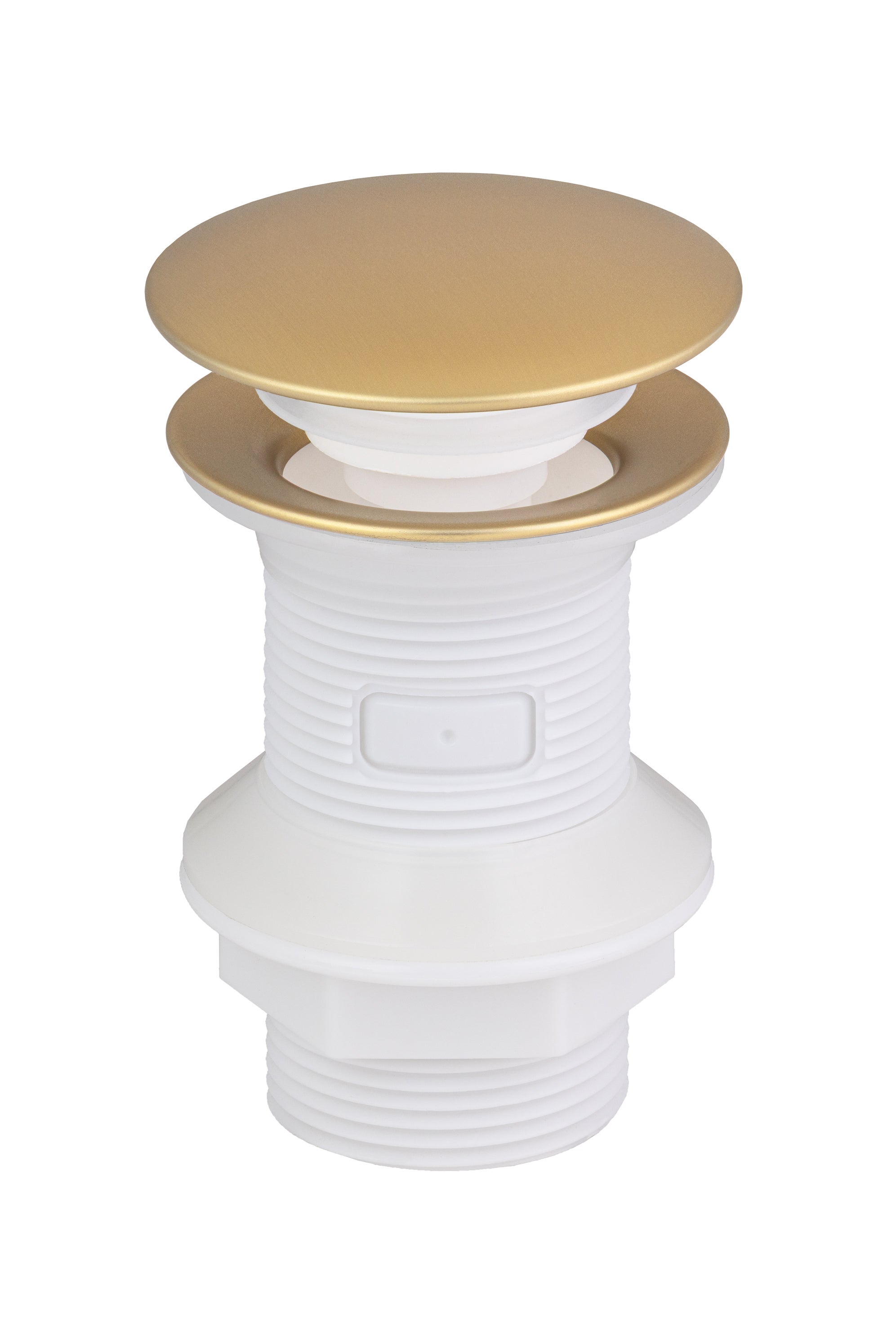 Bonde de lavabo clic clac TINA en ABS clapet en inox or brossé BASS - 5