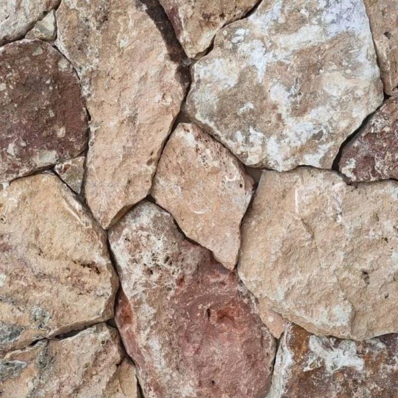 Angle Parement Pierre Naturelle Travertin Rouge - Boîte de 1 m linéaire - 2