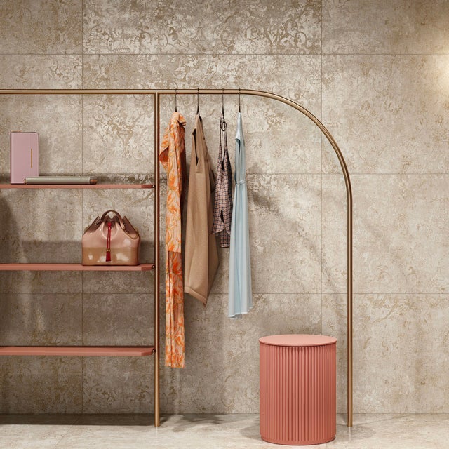 Carrelage sol et mur effet métal Atonium Concert Beige 60*120 cm - Réflex Boutique