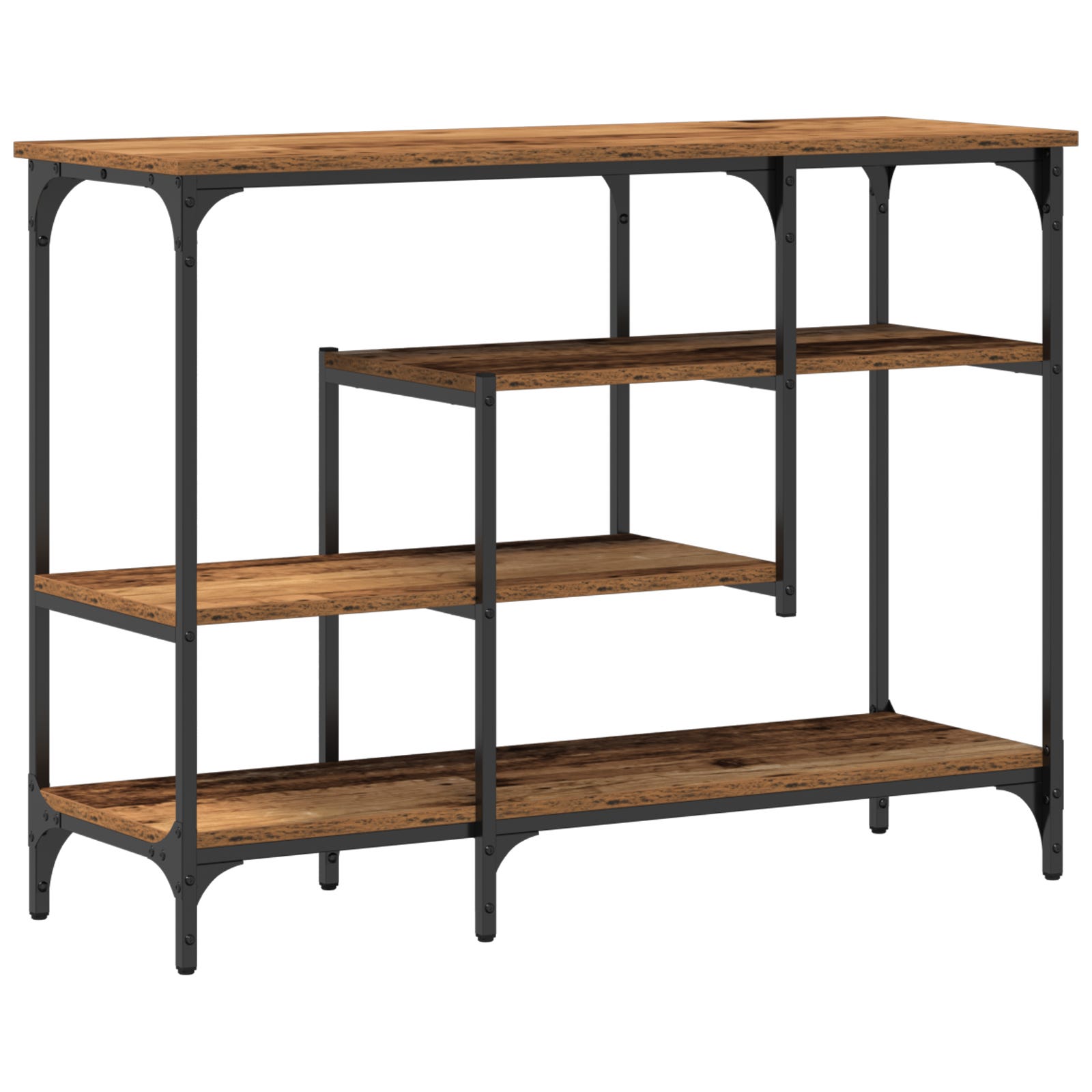 Table console - HOMCOM - 2 tiroirs et pieds en bois - pour salon, entrée, couloir - 86 x 35 x 75 cm - chêne et blanc - Maison Table console - HOMCOM - 2 tiroirs et pieds en bois - pour salon, entrée, couloir - 86 x 35 x 75 cm - chêne et blanc - Maison