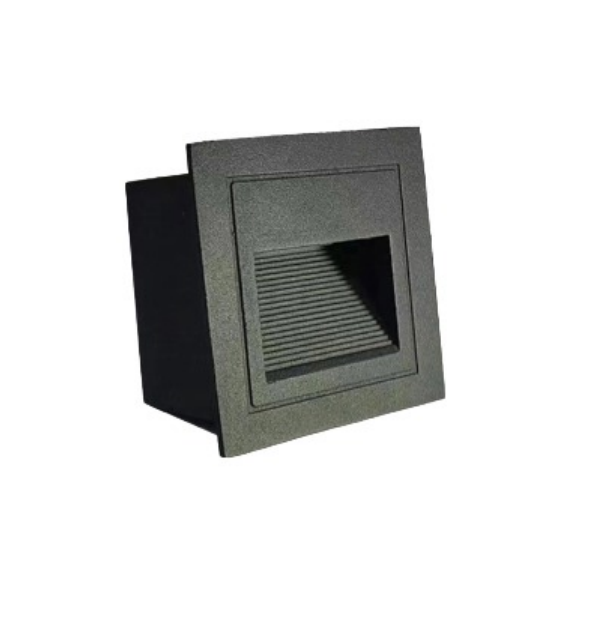 3 W, ciepła biel, wodoodporność IP65, aluminiowe wpuszczane reflektory schodowe do użytku zewnętrznego