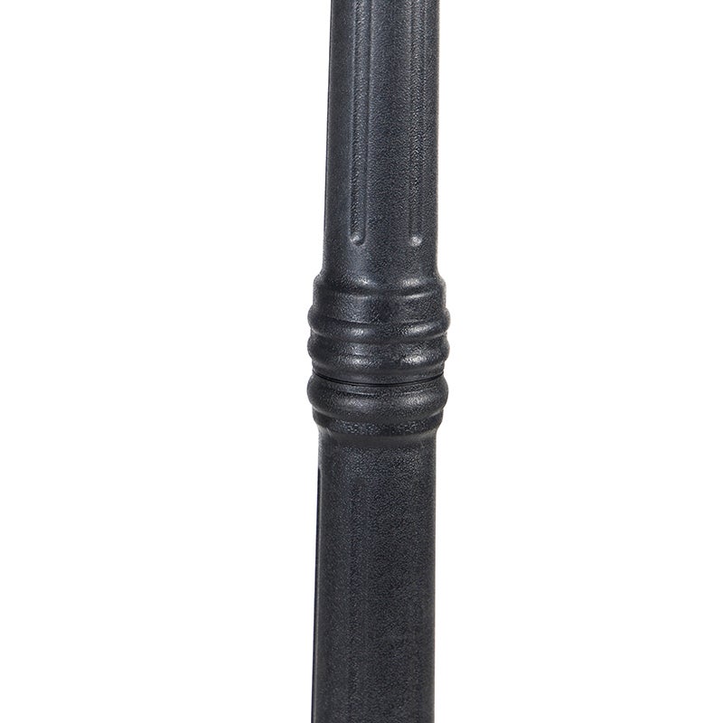 Qazqa classic-antique lanterne extérieure pour jardin - Capital - noir, max. 15w, e27, 216cm, IP44, à 3 lumières - 7
