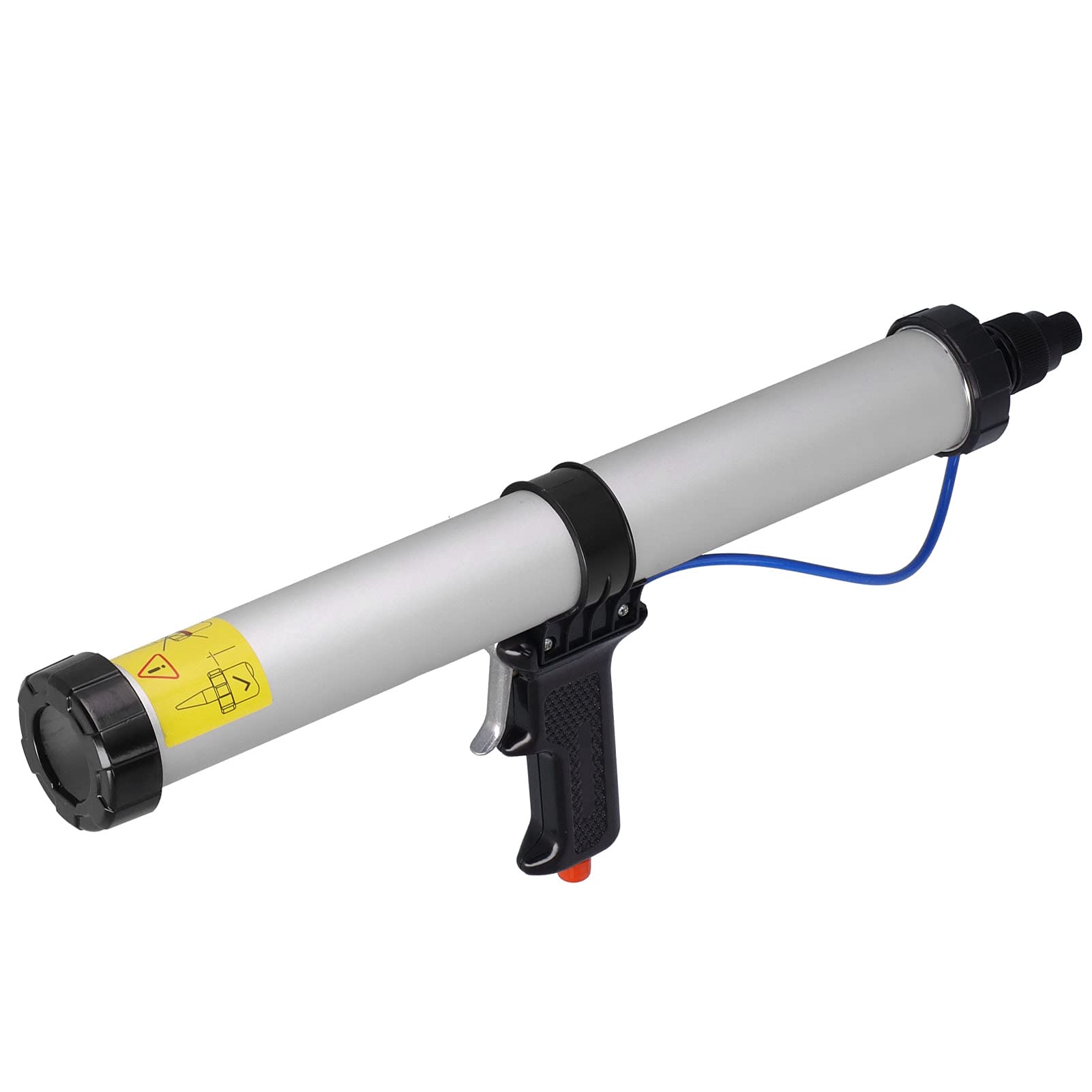 Pistola Per Silicone Pneumatica In Alluminio - Capacità 600ml, Per Edilizia, Navi, Container E Lavori Industriali