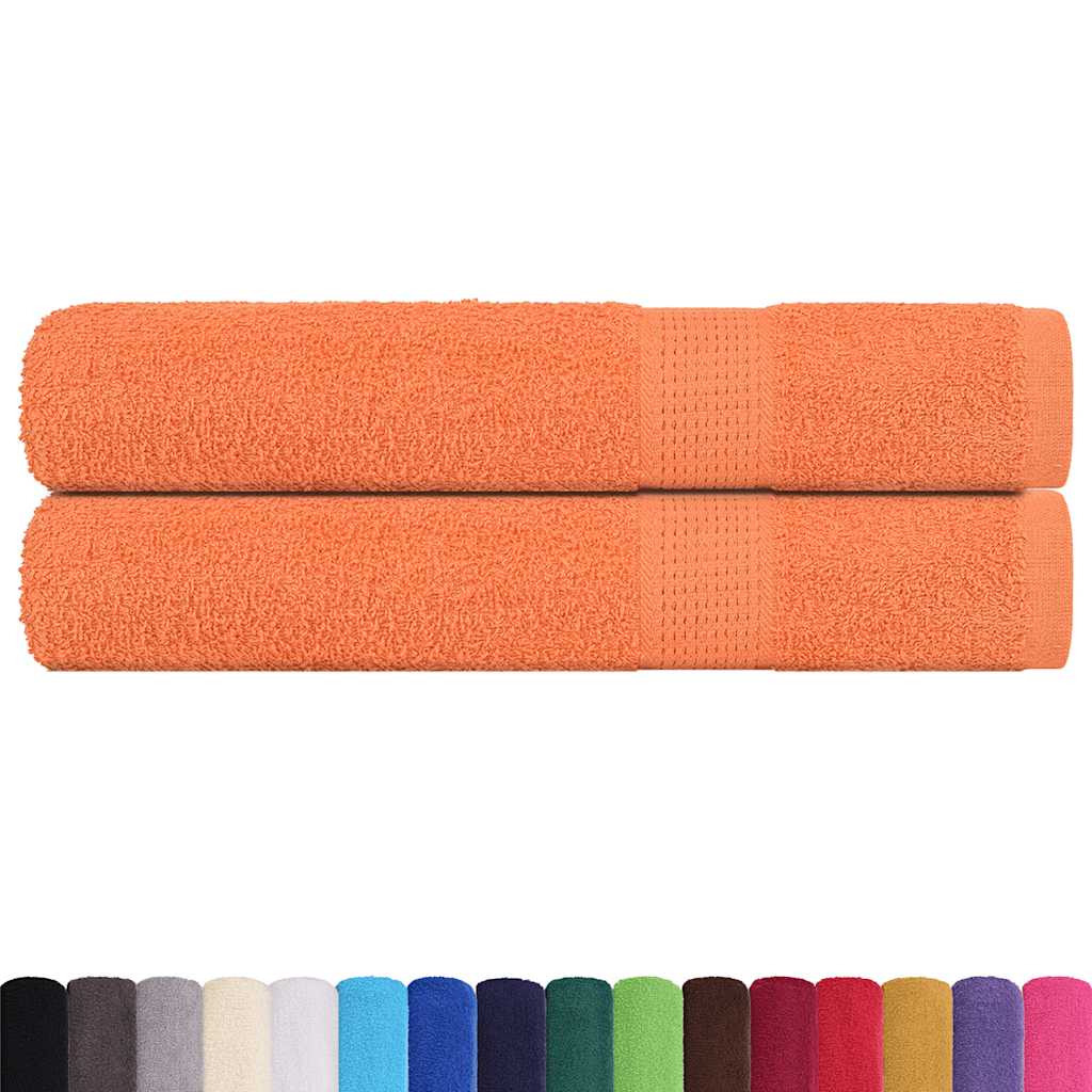 Komfortec Asciugamani 2 Per Sauna 80x200 Cm In 100% Cotone,470 G/m², Asciugamano Doccia Grande Morbido Asciugatura Rapida Bianco 92958120