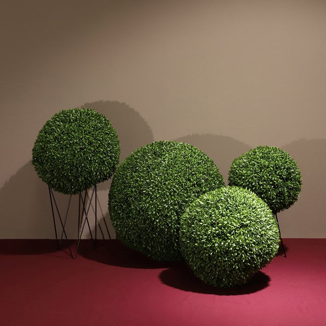 Sfera Buxus Artificiale 30cm | Pianta Finta Decorativa Per Interni Ed Esterni - Foto 10