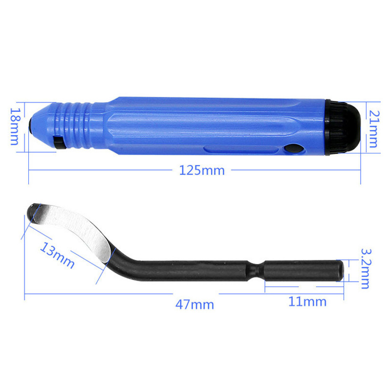 Ebavureur Outil D'ébavurage + 10 Deburr Lames, Burr Remover, Ébavurage Cuivre, Ébavurage, Lame ébavurage, Ebavurage Metal, Ébavureur Acier, Kit D'outi - 2