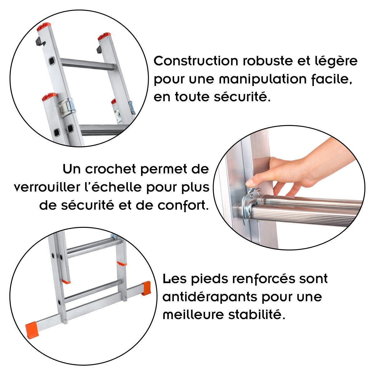XTRA Echelle transformable en aluminium 2 plans 10 marches - 2