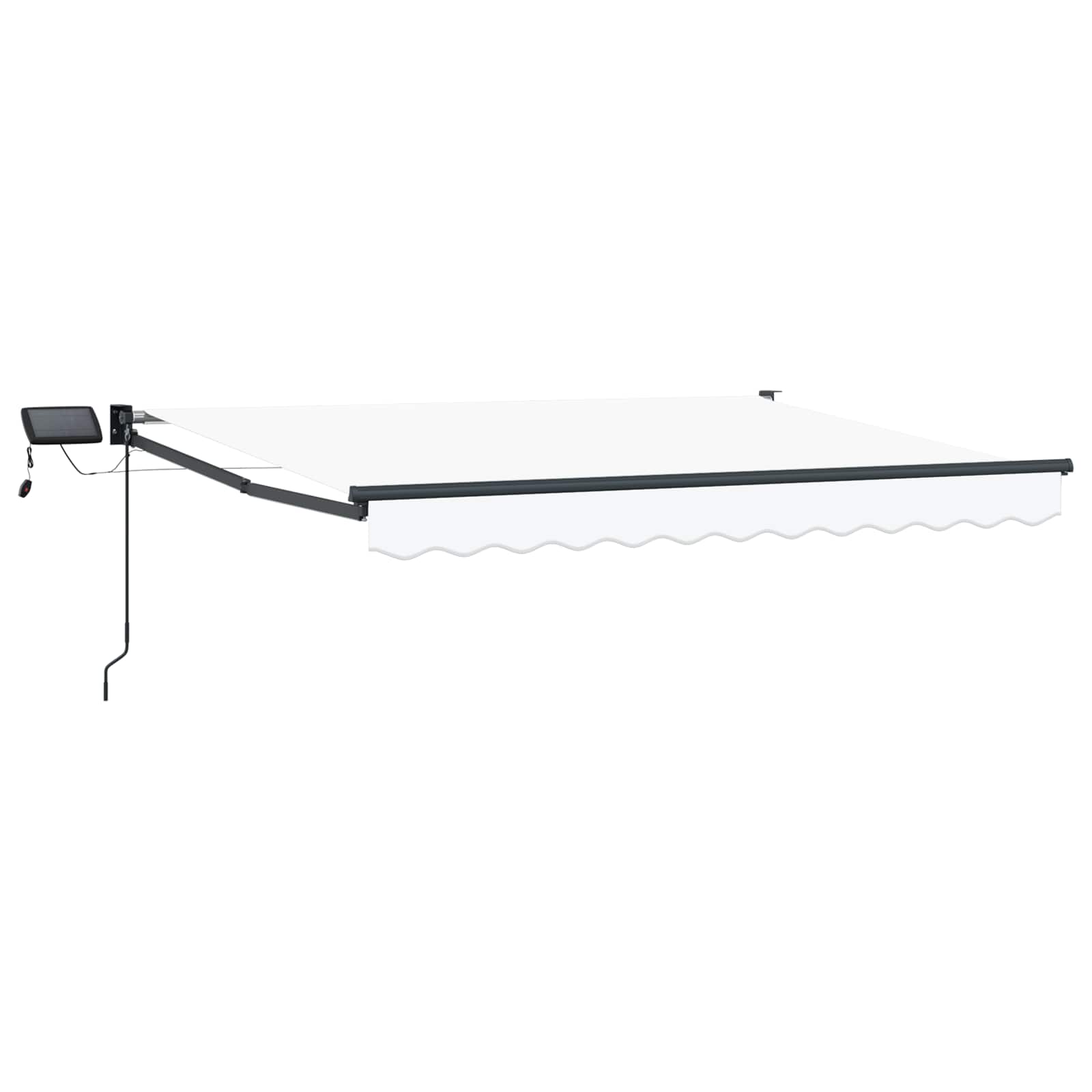 Toldo manual retráctil con LEDs Blanco y Antracita 2,5 x 2 m vidaXL ...