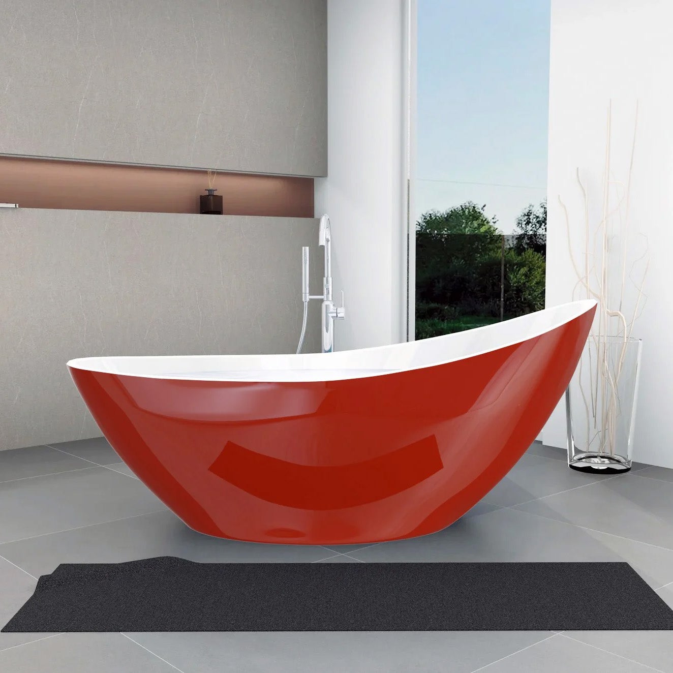 Robinet mitigeur baignoire monotrou noir COLL • Livraison offerte – Le