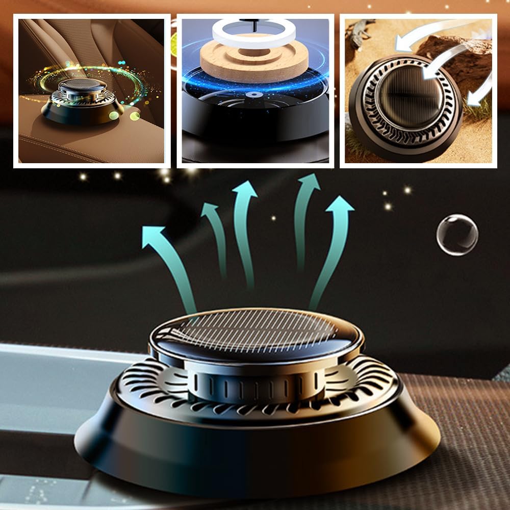 (2 sztuki) Ogrzewacz samochodowy do odmrażania przedniej szyby, miniaturowy przenośny ogrzewacz kinetyczny, ogrzewacz kinetyczny z baterią słoneczną - 4