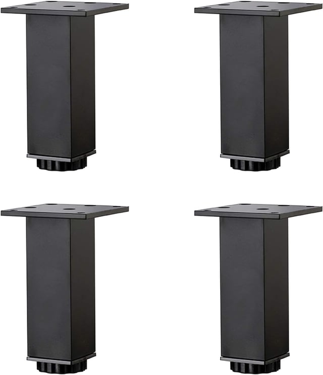 Pieds de Meubles en Alliage D'aluminium Réglables en Hauteur,Pieds de Table Basse de Canapé,Pieds D'armoire de Lavabo,5-40cm,4 Pièces (12cm/4.7in)