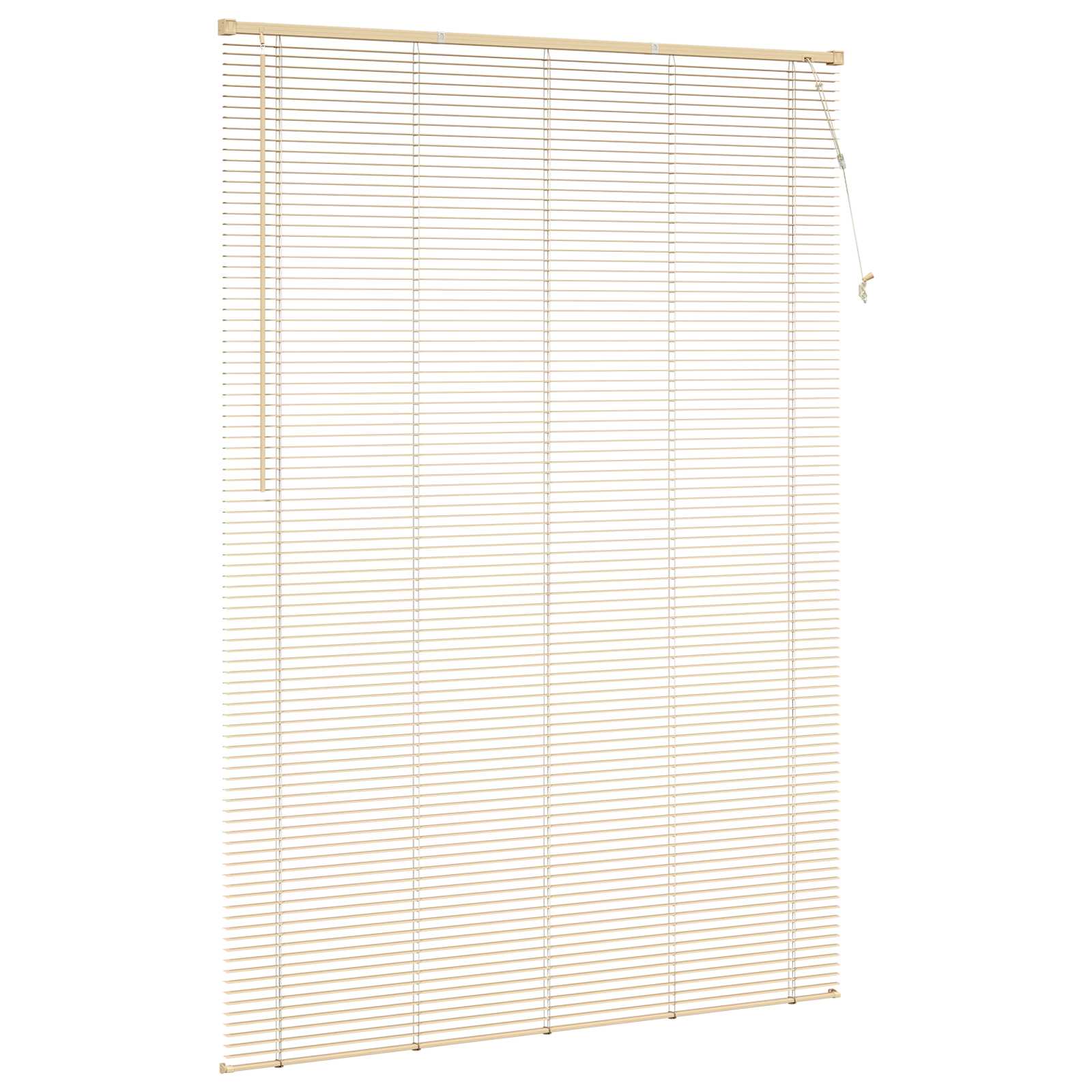 Persiana veneziana marrom-clara com estampa, 213 x 150 cm, PVC - 5