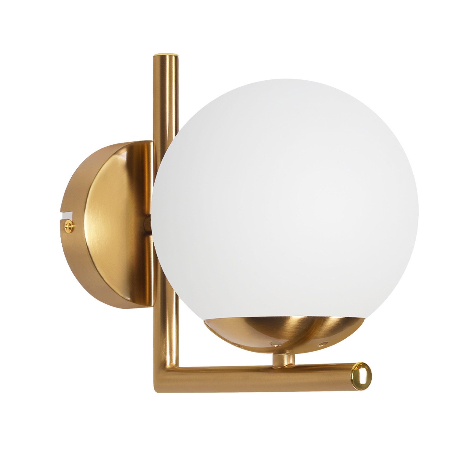 NETTLIFE Applique murale vintage boule de verre dorée E27 lampe murale d'intérieur chambre escalier - 9