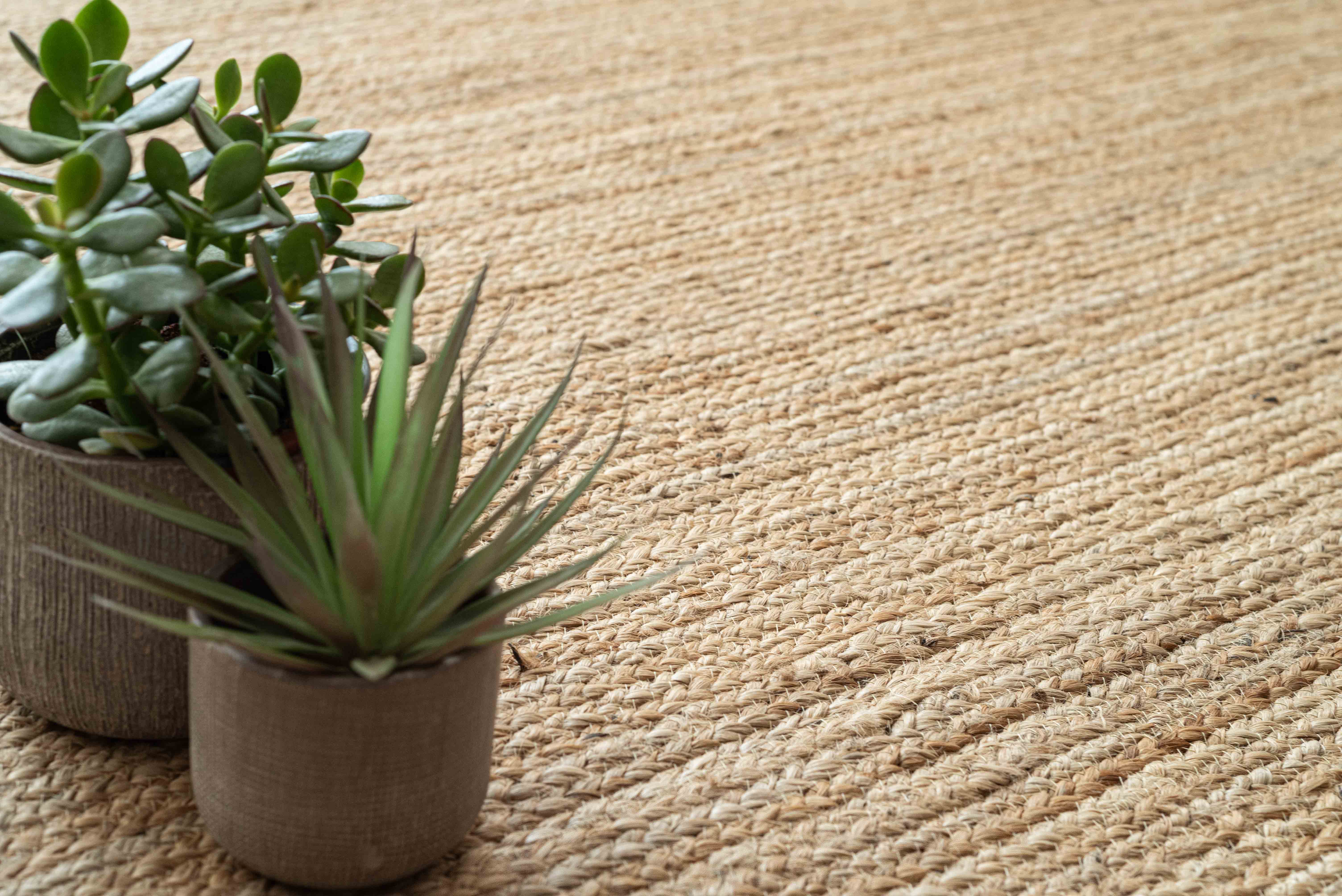 Tapete de juta Mediterrâneo 160x230 cm | Tapete retangular artesanal natural para sala e jantar - 5