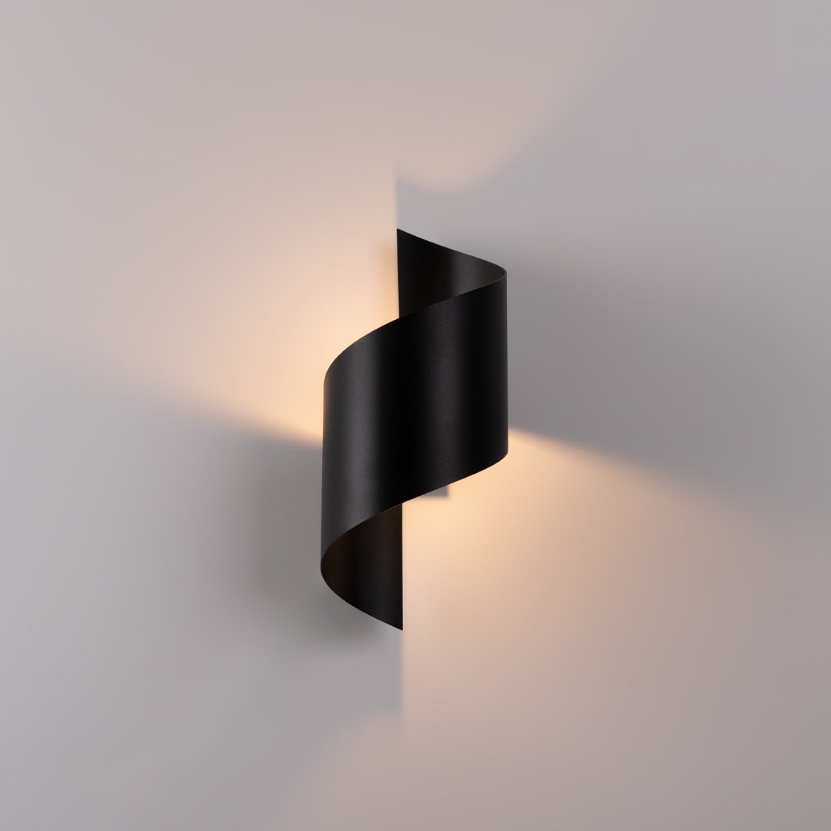 Kinkiet ZALTONIA czarny LED 3000K - 15x13x31cm Sollux