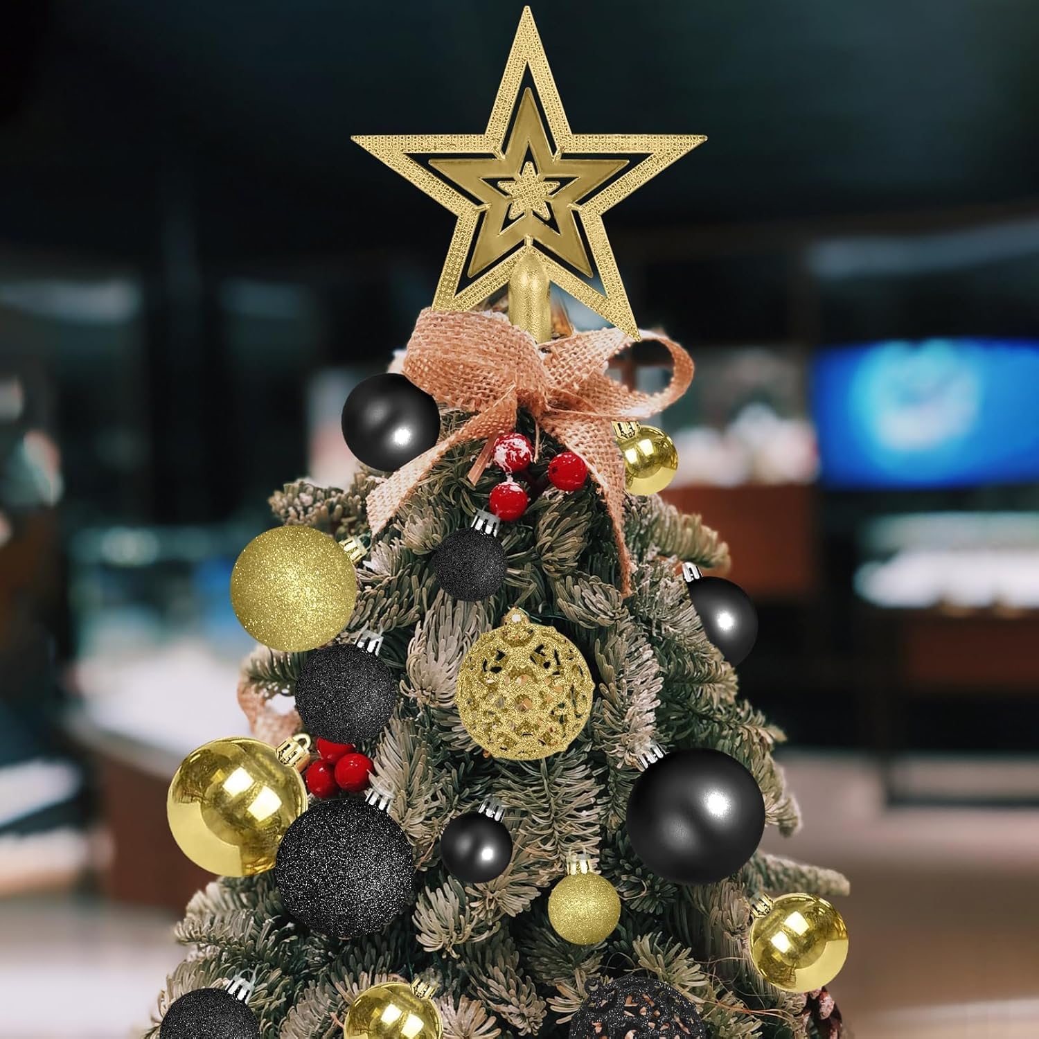 Lot De 12 Ou 24 Mini Nœuds Décorations Pour Sapin De Noël