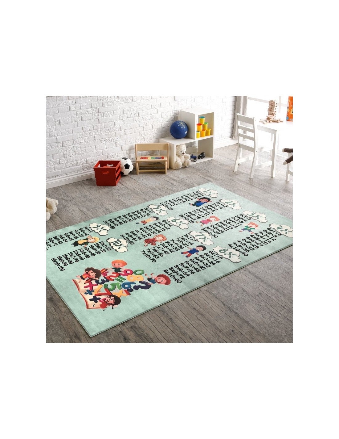 Tapis Enfant Multiplication Vert - 120x180cm - 3