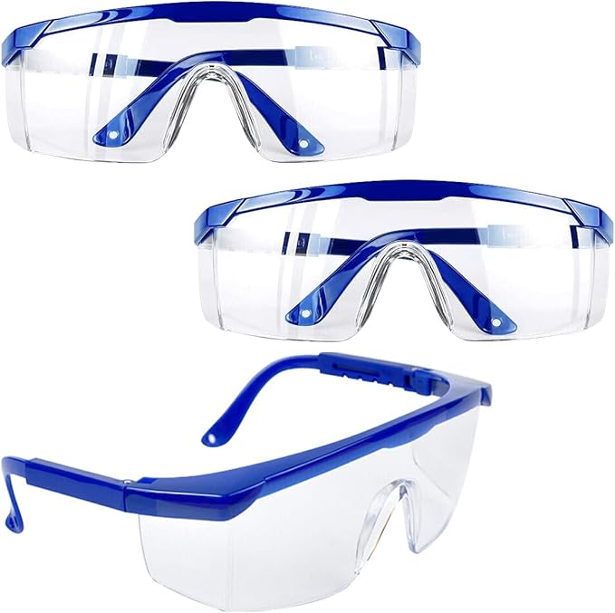 Lunette De Protection Travail KAIAIWLUO ,4 PCS Lunettes De Protection Anti Lunettes De Sécurité