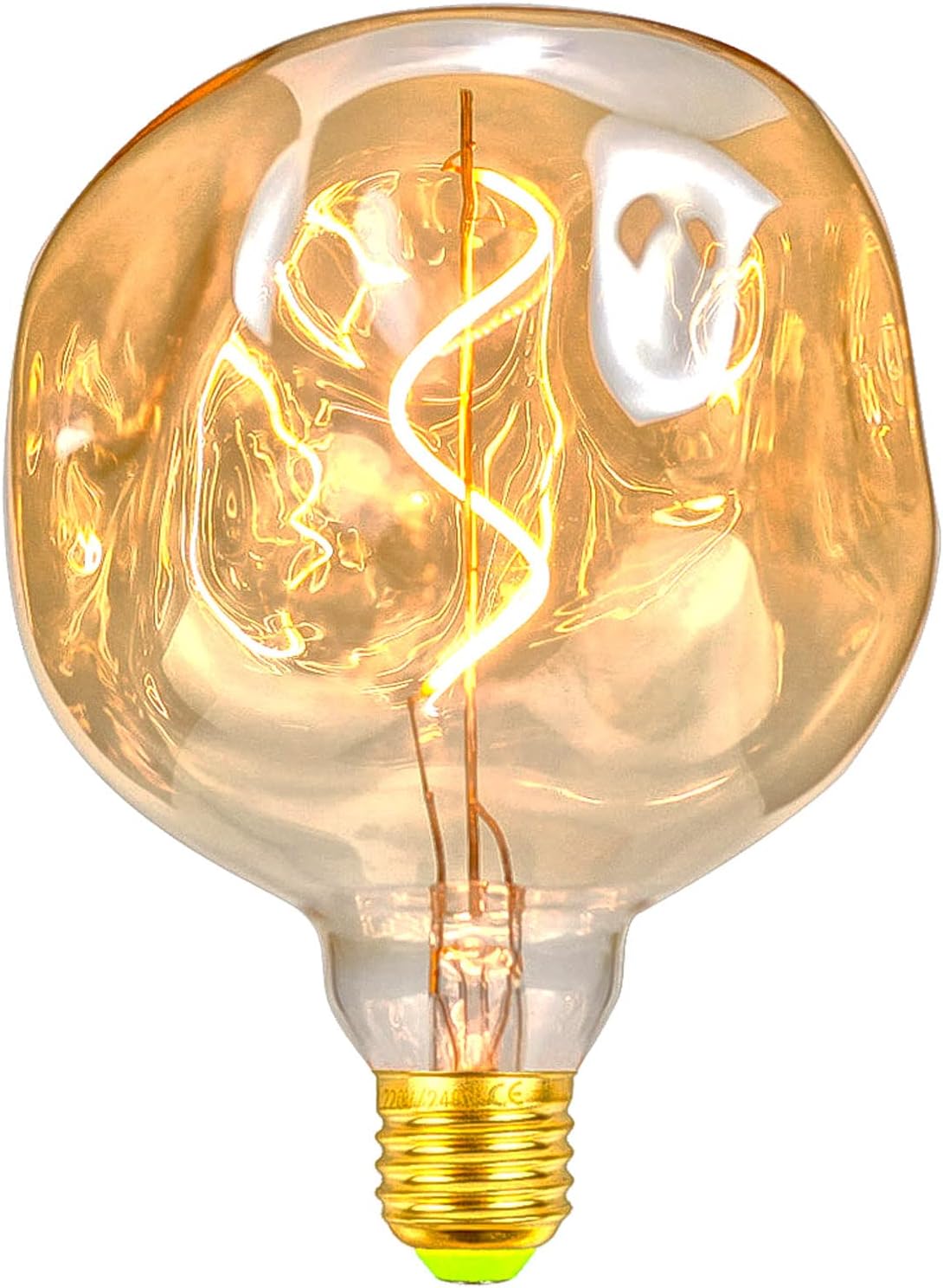 4W ściemnialne żarówki LED Vintage - nieregularny kształt - 220 V - gwint E27 Edison - specjalne - antyczna dekoracyjna żarówka (kamień)