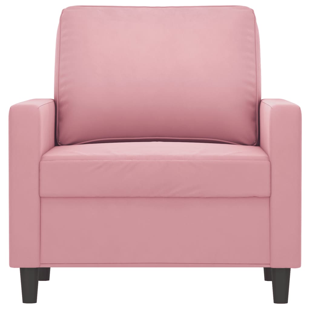 Fauteuil Rose 60 cm Velours - 3