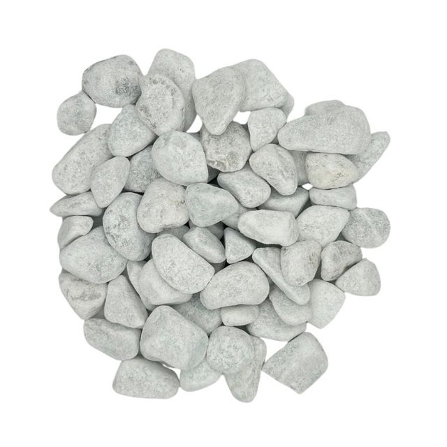 BIG BAG de 1m³ (+/- 1,5T) Galet de Marbre Blanc de Carrare Ø 15/25 mm - Livraison PREMIUM