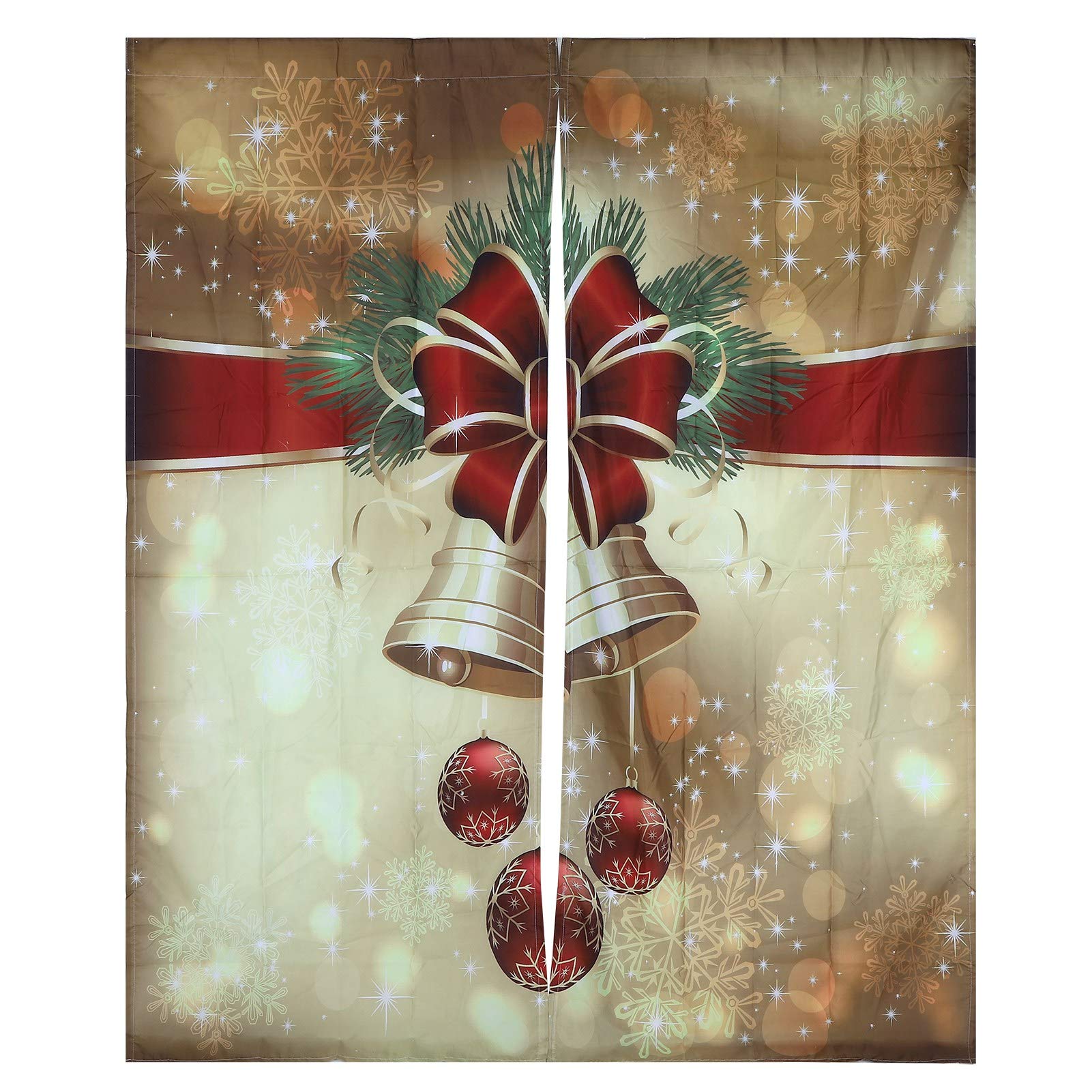 Tenda Doccia Natalizia Con Ganci – 180x180 Cm, Stampa 5, Impermeabile, Multiuso (Arazzo/Tovaglia), Poliestere - 2