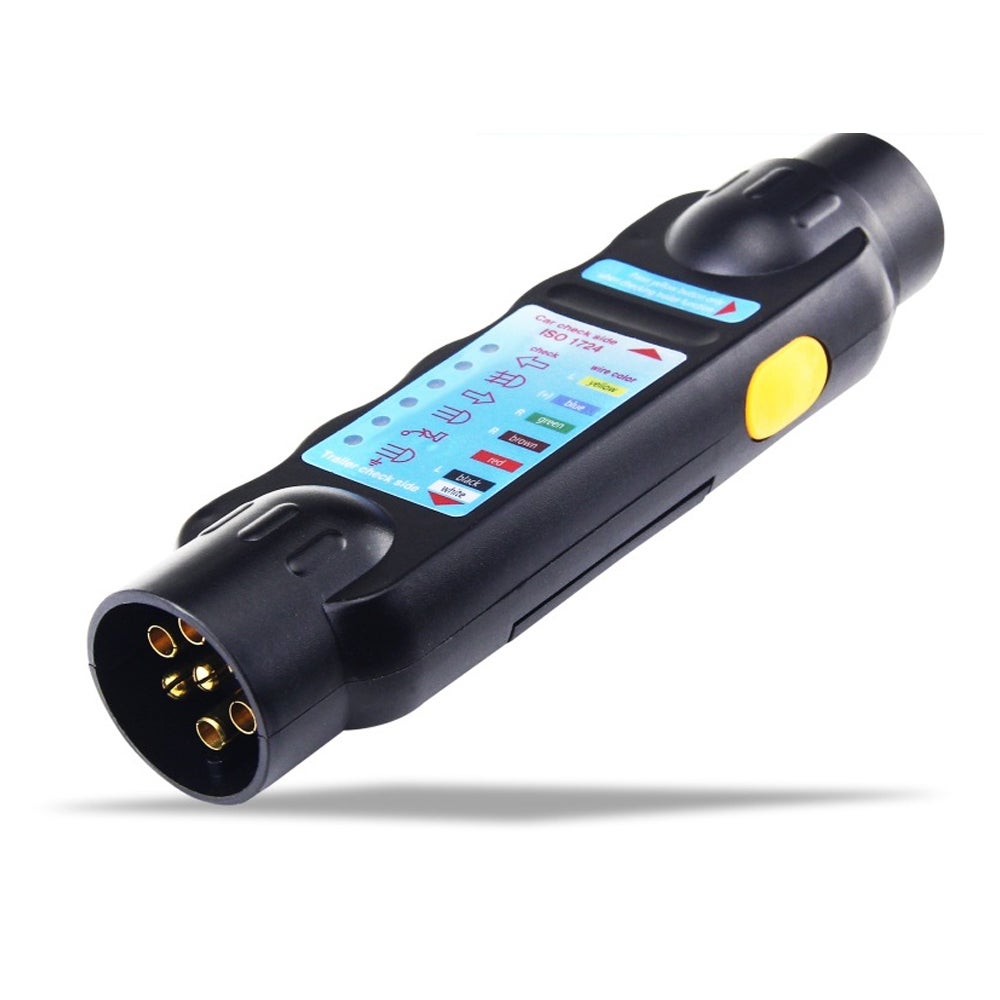 Mxzzand Fiche De Remorque 12V 7 Broches Connecteur De Prise Testeur De
