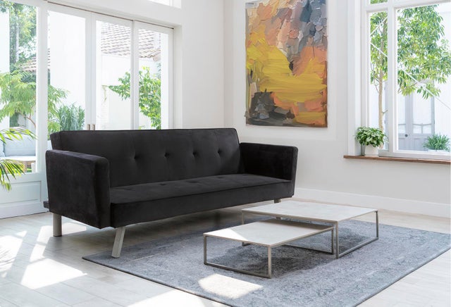 Sofá-Cama Aveli 196cm Preto
