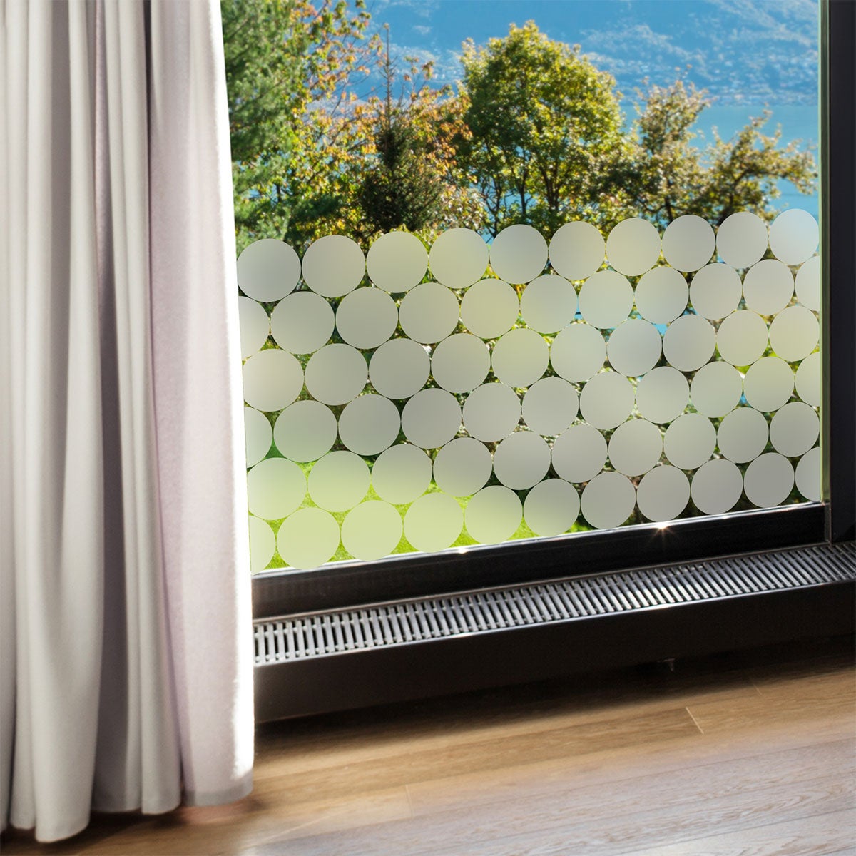 50 adesivi circolari oscuranti per finestra e porta della doccia - Sticker adesivo - adesivi murali - 50x100cm-50stickerscercles10X10cm - 8