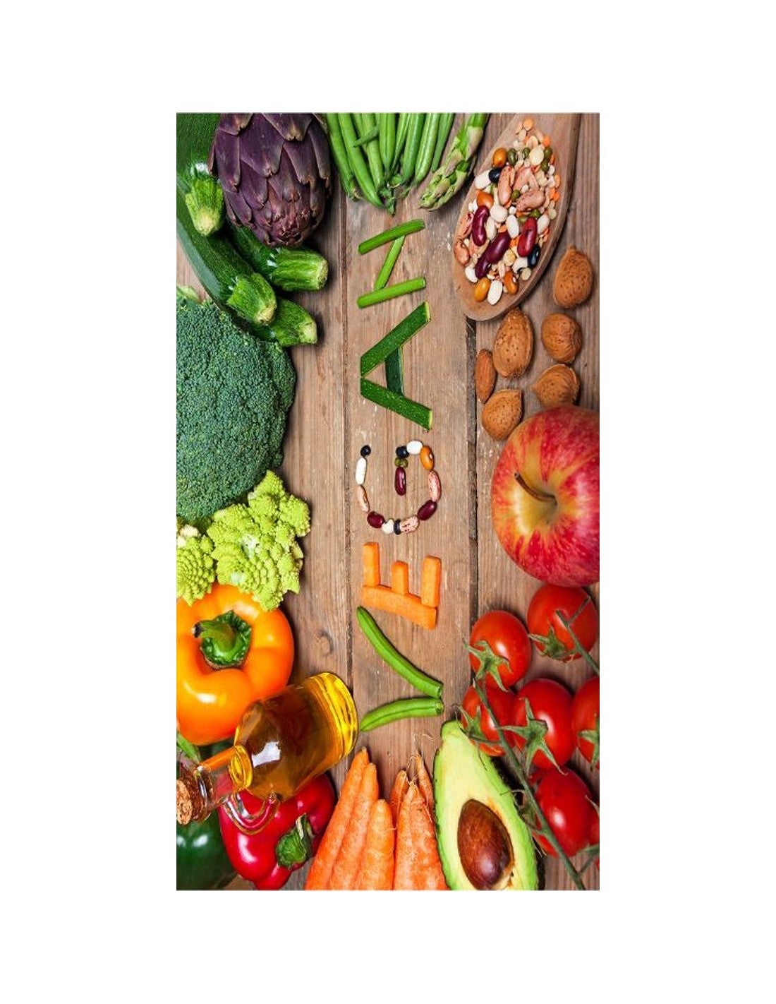 Tapis de cuisine Vegan Vert - 50x180cm | Leroy Merlin