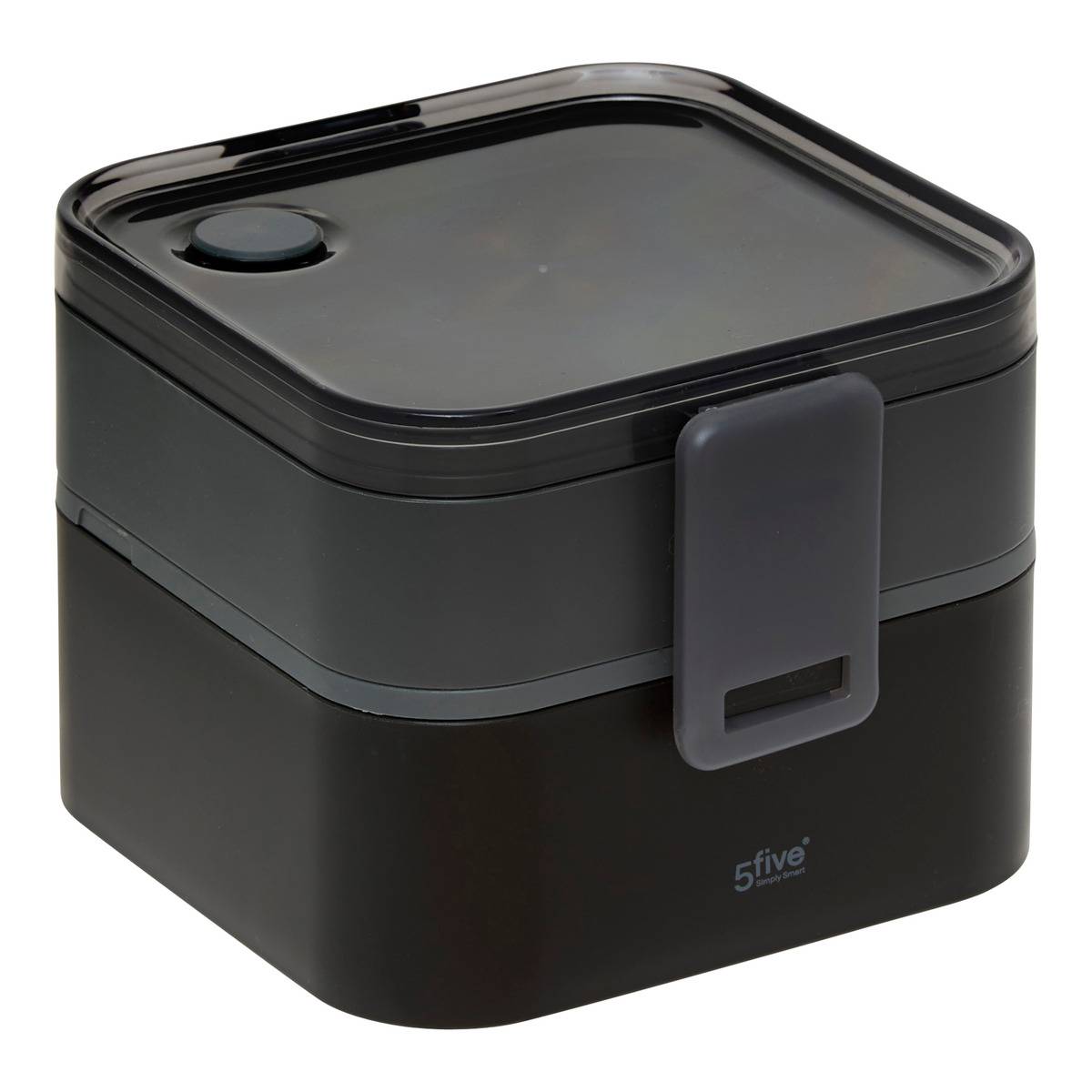 Lunch box 2 compartiments gris 1.5l 360 en polypropylène - 5five ...