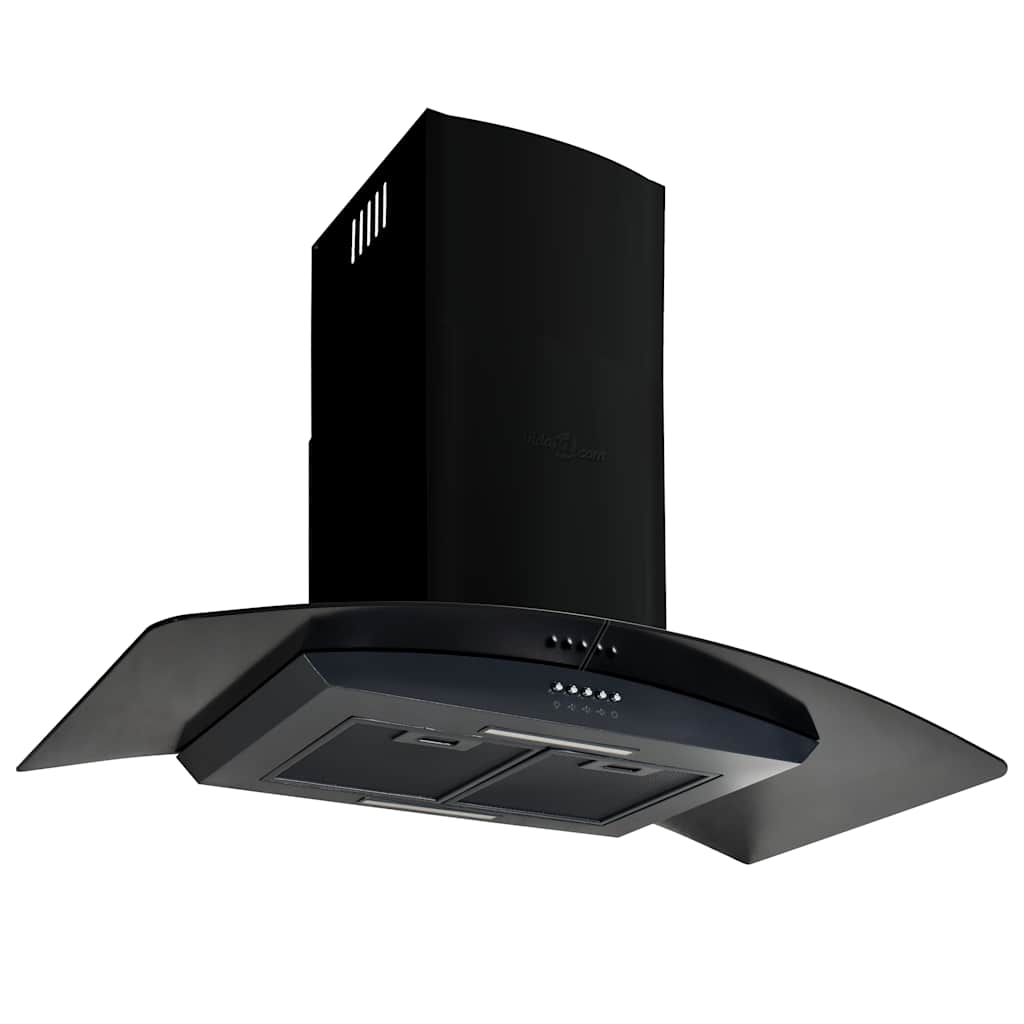 Hotte îlot 90 Cm Inox - 756 M³/h - 3 Vitesses - Filtre à Charbon Et éclairage LED - Pour Cuisines Ouvertes