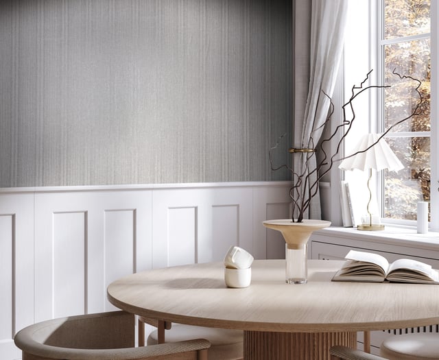 Marburg Papier peint intissé géométrique lignes gris taupe fond gris 53cm x 10m pour salon chambre à coucher ou cuisine