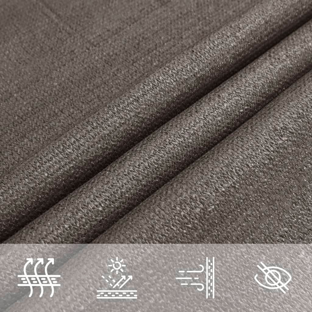 Maison Exclusive - Parasole a Vela HDPE Triangolare 3,6x3,6x3,6 m Antracite - 5