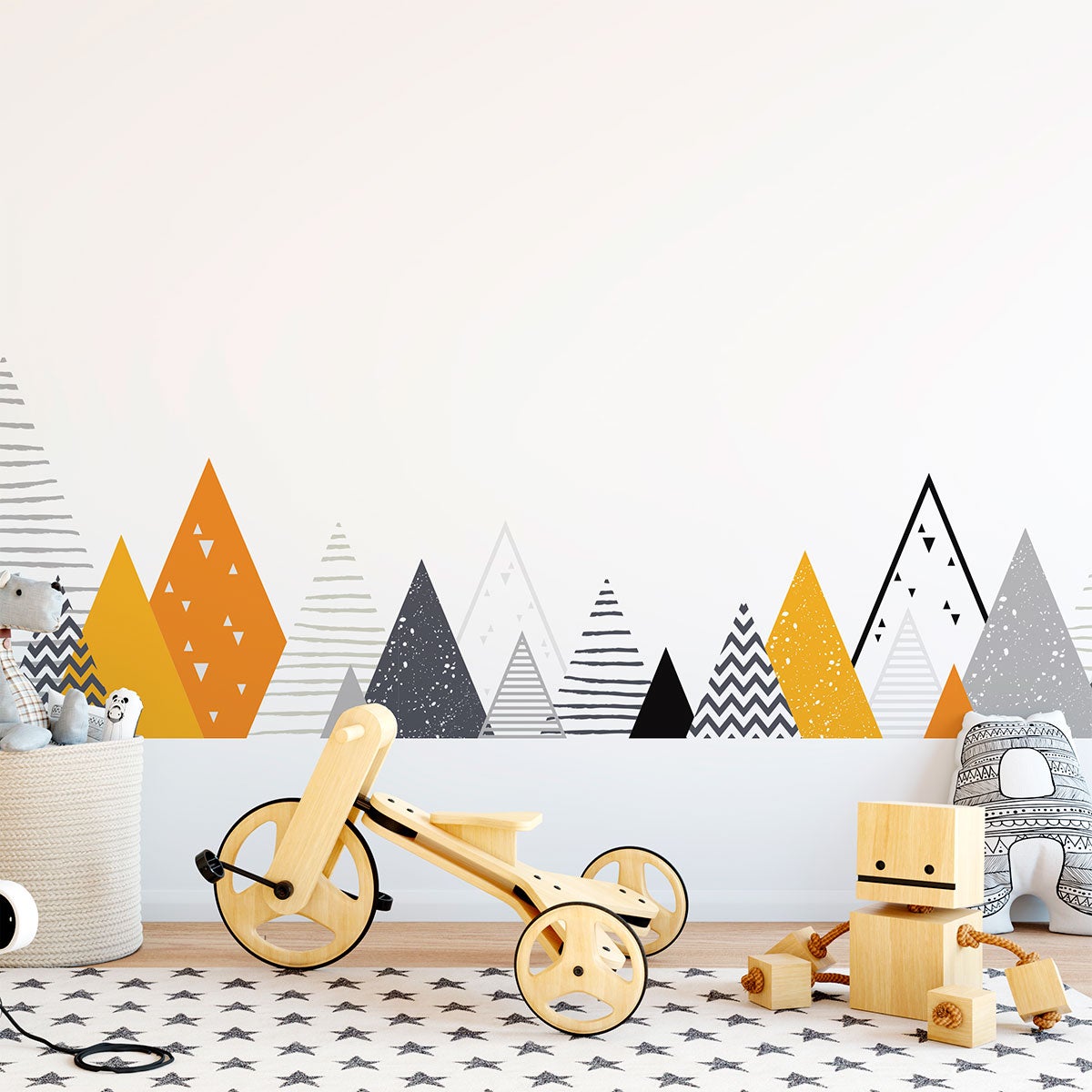 Adesivo bambino di montagna scandinavo zolka - Sticker adesivo - adesivi murali - 90x155cm - 3