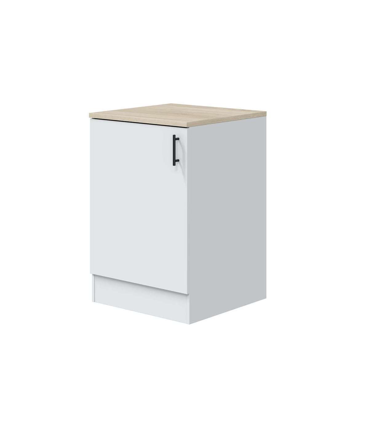 Frs Mueble Bajo Para Cocina Con Puerta Reversible Y Estante Ajustable Blanco , Leroy Merlin