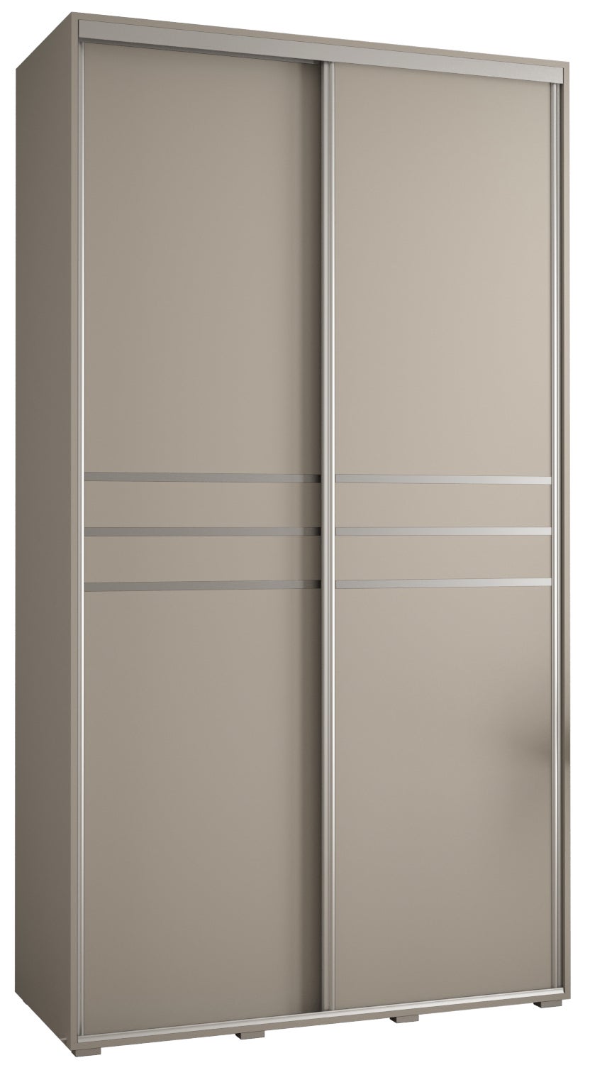 Szafa przesuwna wysoka Dakota 10 130 x 60 x 235,2 cm kaszmir + u. Srebrny - Abiks Meble